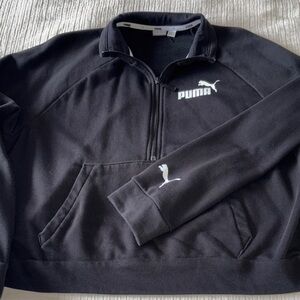 Puma Black Quarter-Zip Pullover